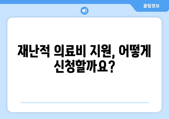 재난적 의료비 정부 지원| 희망과 치유를 위한 구원의 샘물 | 재난적 의료비 지원 정책, 의료비 부담 완화,  정부 지원 현황